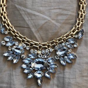 Gold Crystal Necklace - New w/Tags